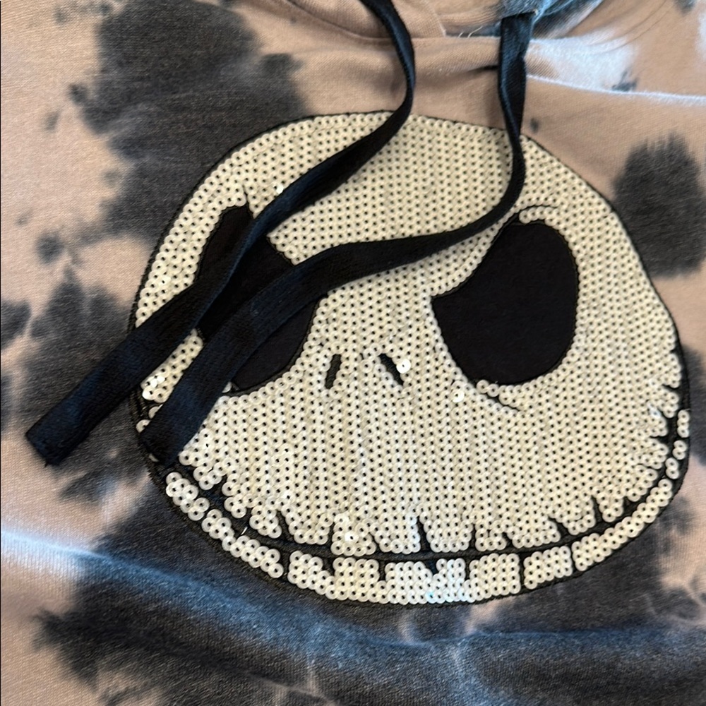 Disney Nightmare Before Christmas jack sequin tie dye hoodie size 2X - Picture 2 of 5